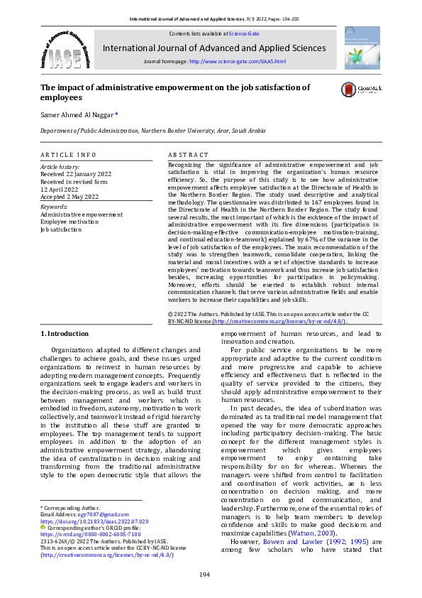 (PDF) International Journal of Advanced and Applied Sciences
