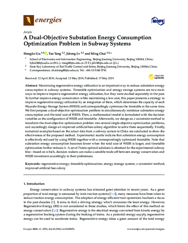 (PDF) A Dual-Objective Substation Energy Consumption Optimization ...