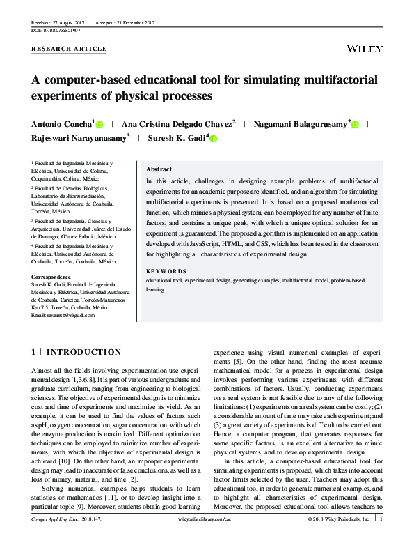 (PDF) A computer-based educational tool for simulating multifactorial ...