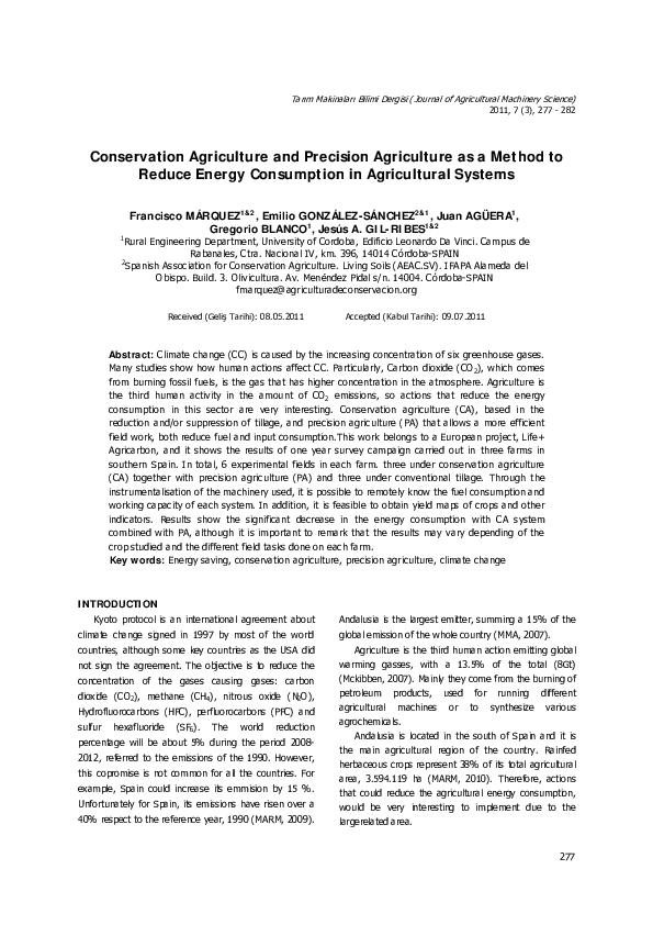 (PDF) Conservation Agriculture and Precision Agriculture as a Method to ...