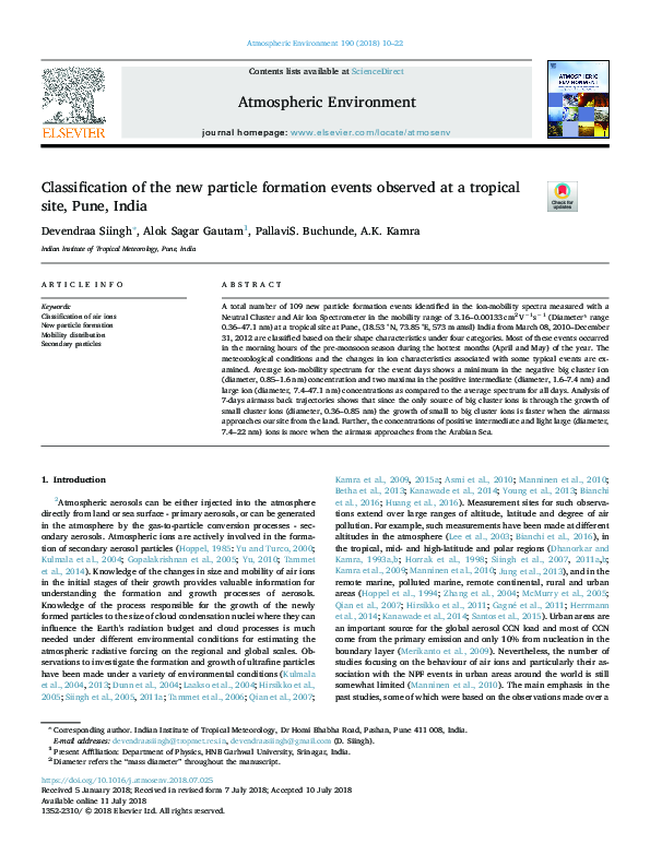 (PDF) Classification of the new particle formation events observed at a ...