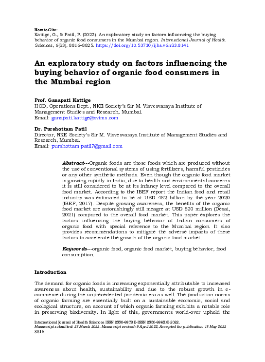 (PDF) exploratory study on factors influencing the buying behavior of ...