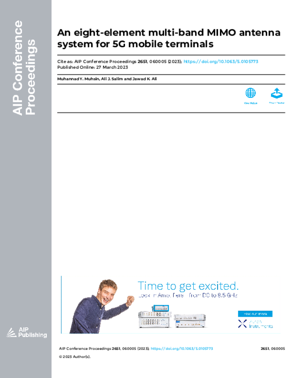(PDF) An eight-element multi-band MIMO antenna system for 5G mobile ...
