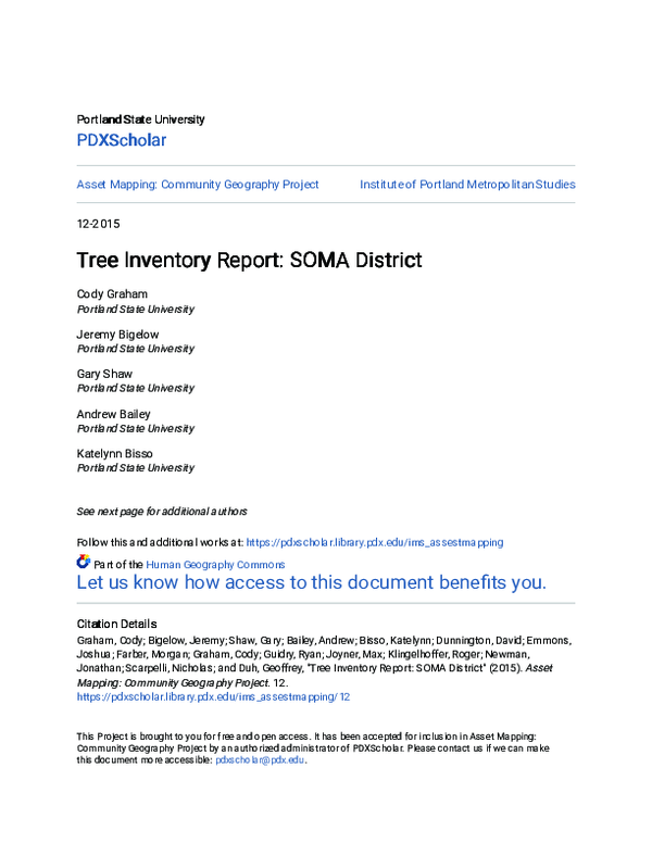 (PDF) Tree Inventory Report: SOMA District