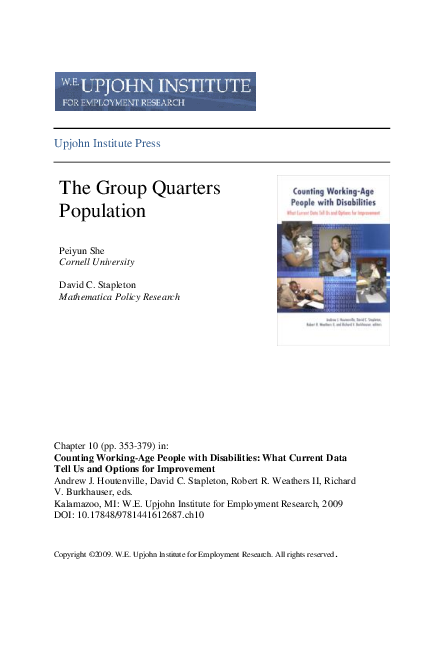 (PDF) The Group Quarters Population