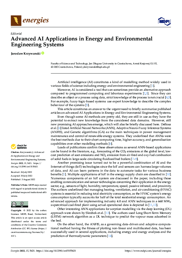 (PDF) Advanced AI Applications in Energy and Environmental Engineering ...