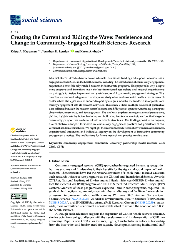 (PDF) Creating the Current and Riding the Wave: Persistence and Change ...