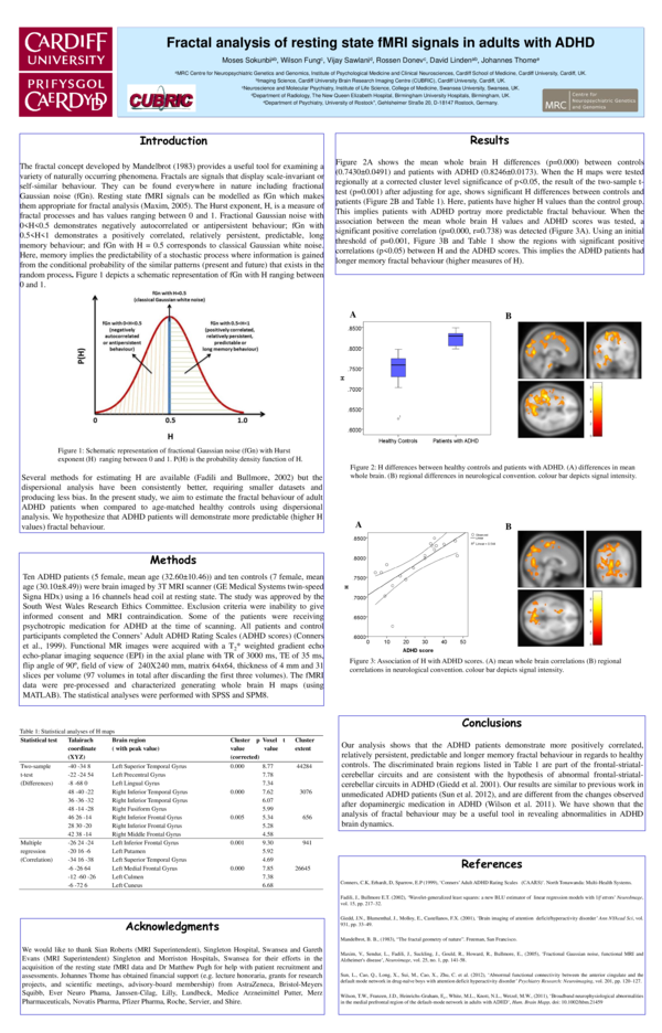 (PDF) Fractal analysis of resting state fMRI signals in adults with ADHD