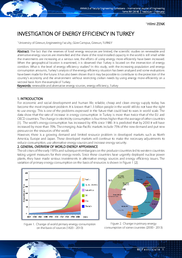 (PDF) Investigation of Energy Efficiency in Turkey