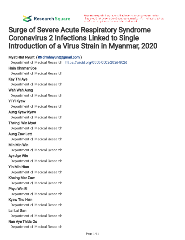 (PDF) Surge of Severe Acute Respiratory Syndrome Coronavirus 2 ...