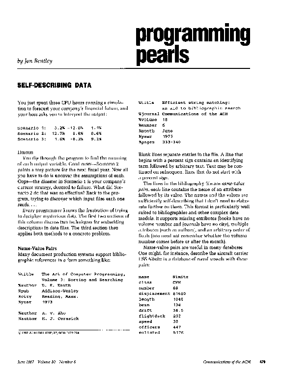 (PDF) Programming pearls