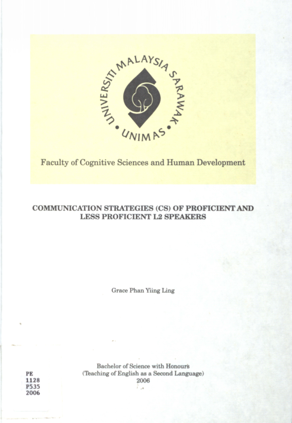 (PDF) Communication strategies (CS) of proficient and less proficient ...