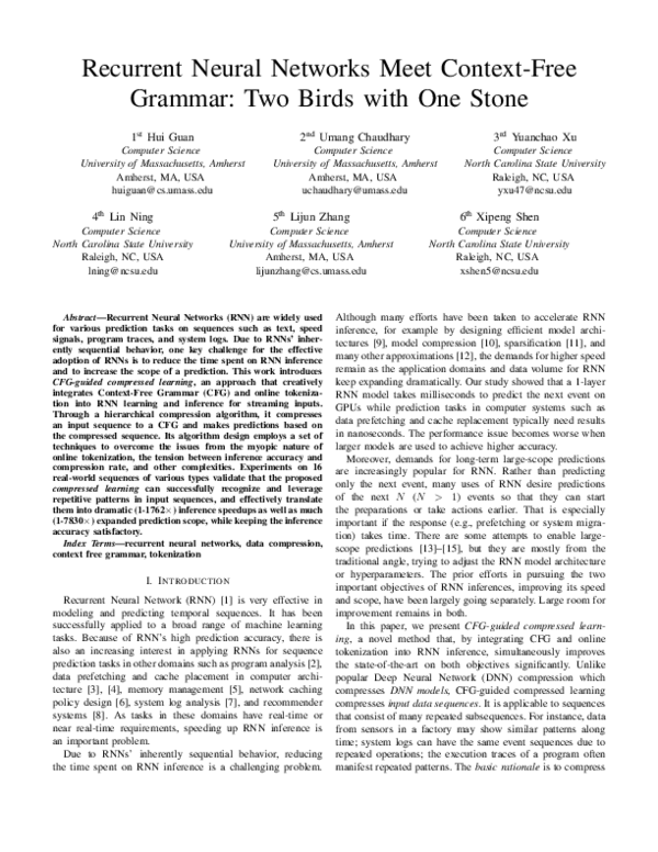 (PDF) Recurrent Neural Networks Meet Context-Free Grammar: Two Birds ...