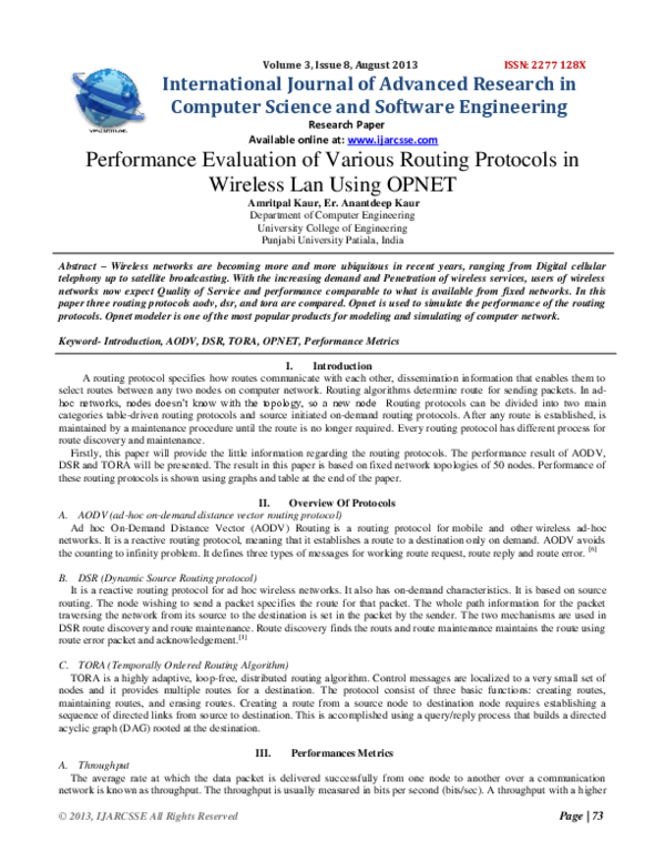 (PDF) QoS in WLAN Using IEEE802.11e: Survey of QoS in MAC Layer Protocols