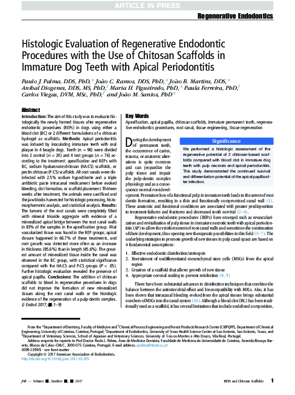 (PDF) Effect of Biostimulation on Response of Immature Teeth with