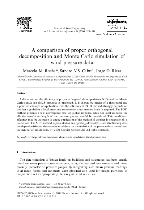 (PDF) A comparison of proper orthogonal decomposition and Monte Carlo ...