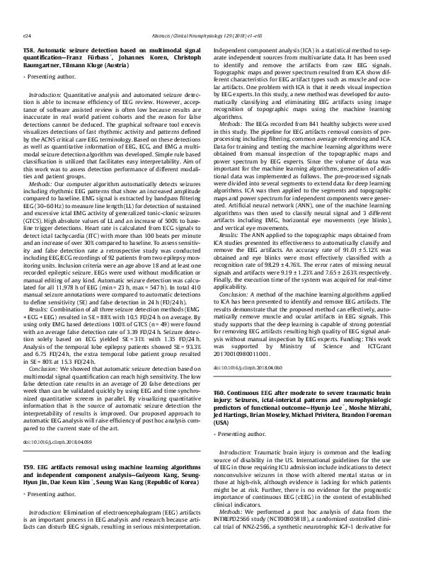 (PDF) T59. EEG artifacts removal using machine learning algorithms and ...