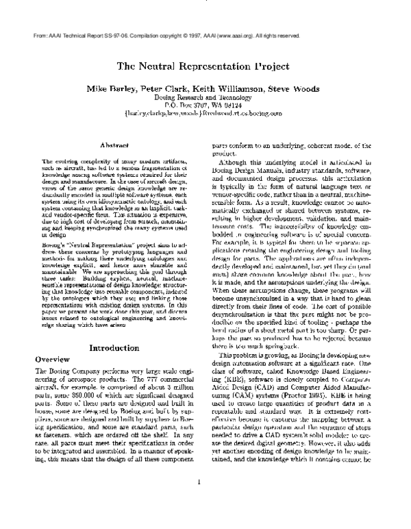 (PDF) The neutral representation project