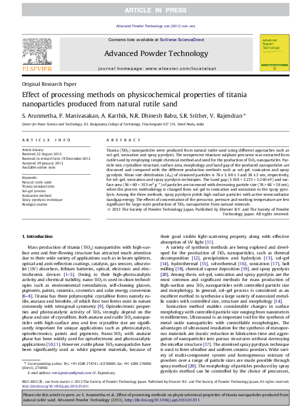 (PDF) Effect of processing methods on physicochemical properties of ...