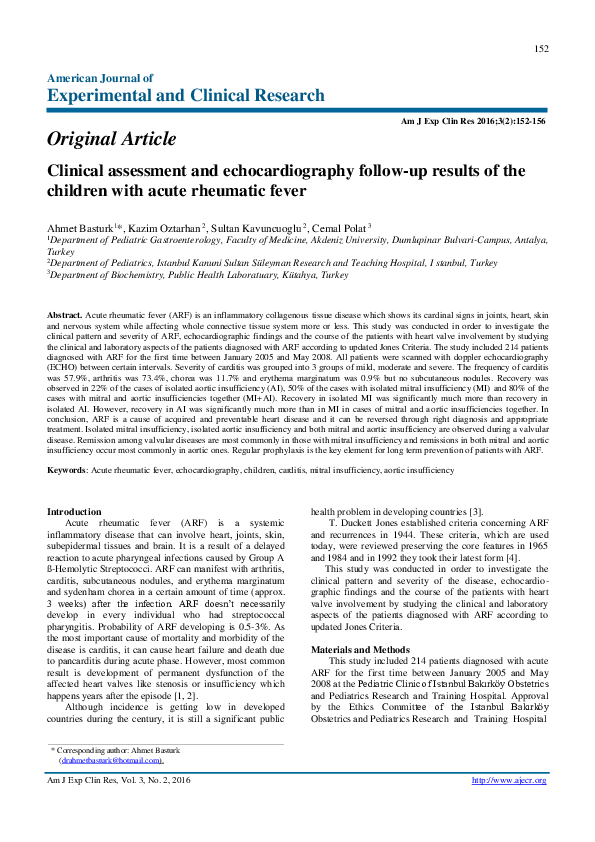 (PDF) American Journal of Experimental and Clinical Research Am J Exp ...