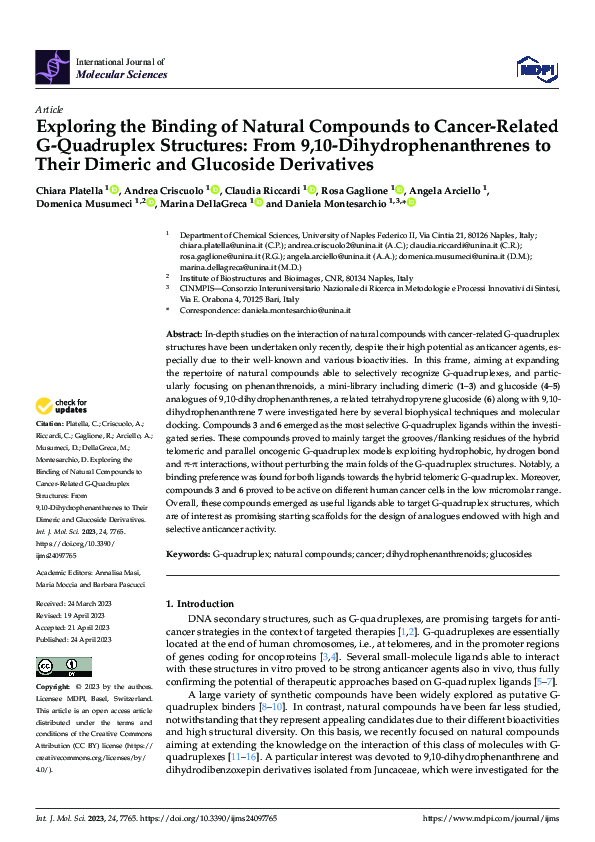 (PDF) Exploring the Binding of Natural Compounds to Cancer-Related G ...