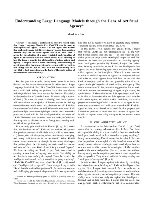 (PDF) Understanding Large Language Models through the Lens of ...