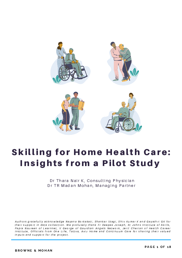 (PDF) Skilling for Home Health Care: Insights from a pilot study