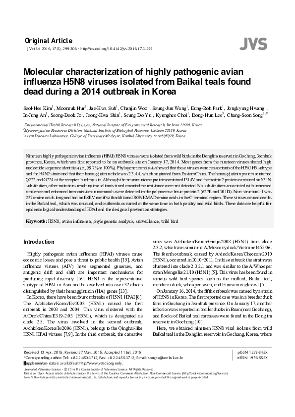 (PDF) Molecular Characterization of Highly Pathogenic H5N1 Avian ...