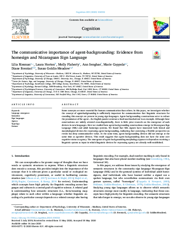 (PDF) The communicative importance of agent-backgrounding: Evidence ...