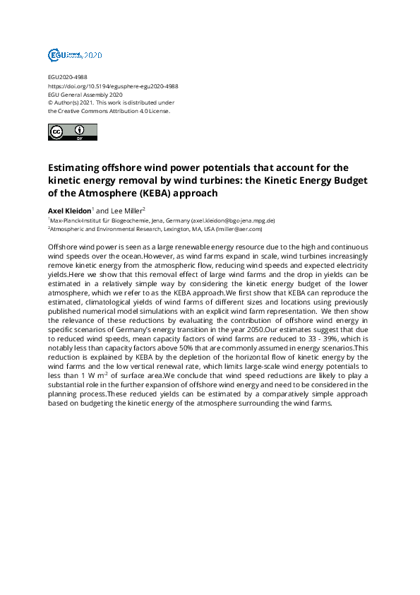 (PDF) Estimating offshore wind power potentials that account for the ...