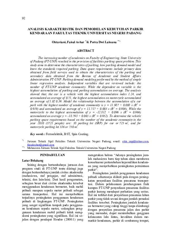 Analisis Karakteristik