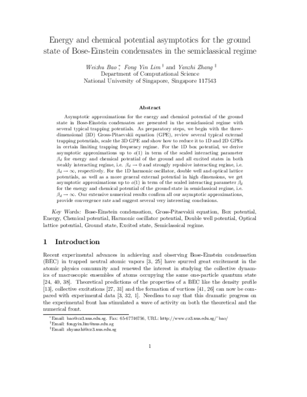 (PDF) Energy and chemical potential asymptotics for the ground state of ...