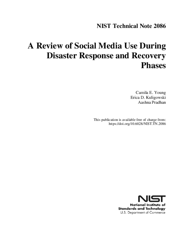 (PDF) A review of social media use during disaster response and ...