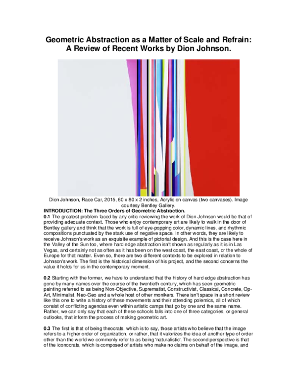 (PDF) Geometric Abstraction as a Matter of Scale and Refrain: A Review ...