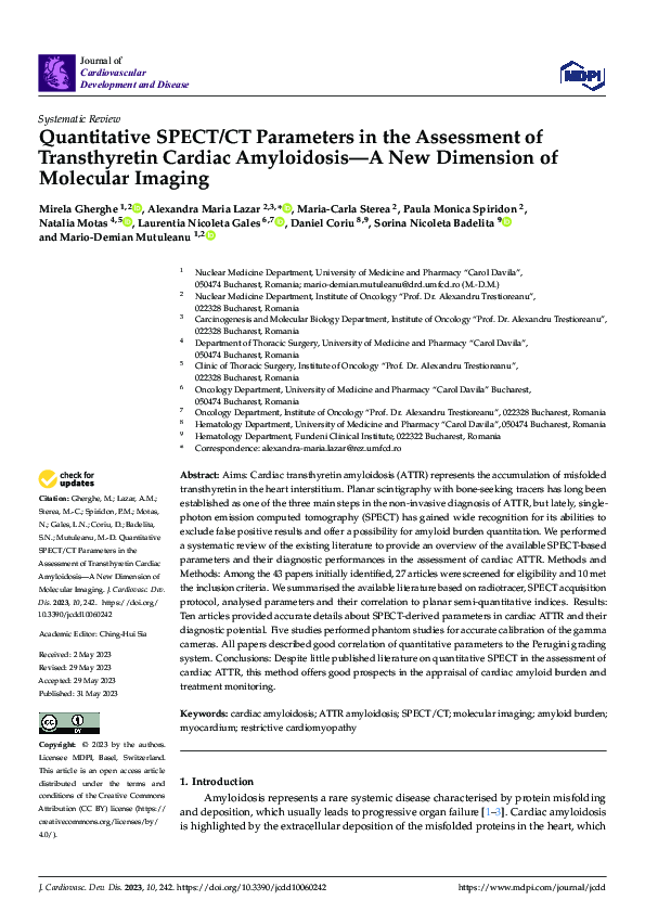 (PDF) Quantitative SPECT/CT Parameters in the Assessment of ...