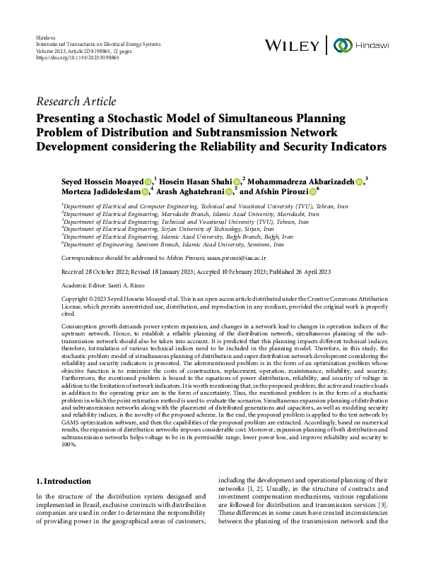 (PDF) Presenting a Stochastic Model of Simultaneous Planning Problem of ...