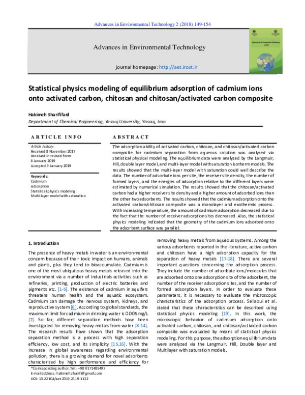 (PDF) Adsorption of palladium and platinum from aqueous solutions by ...