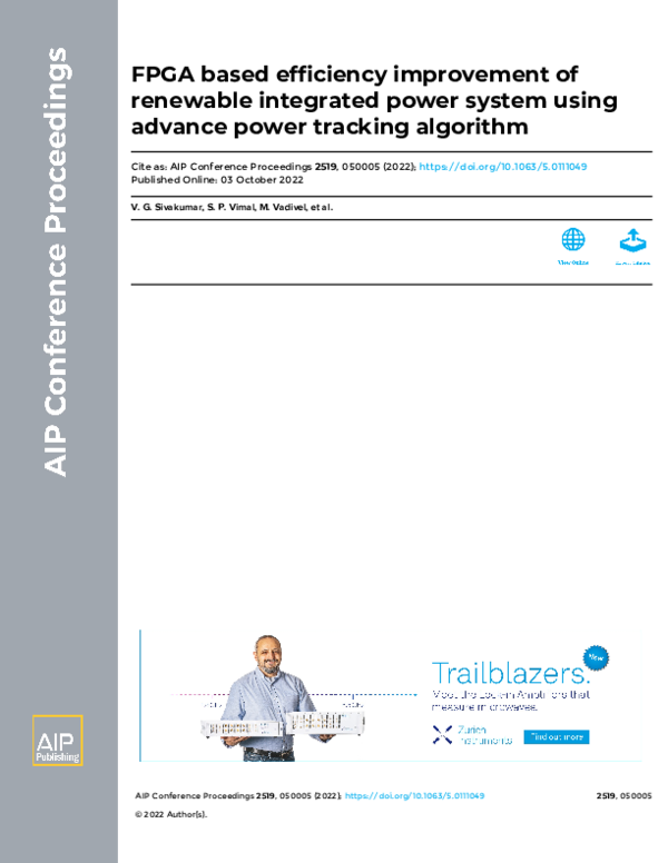 (PDF) FPGA based efficiency improvement of renewable integrated power ...