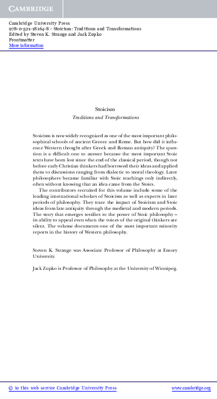 (PDF) Stoicism