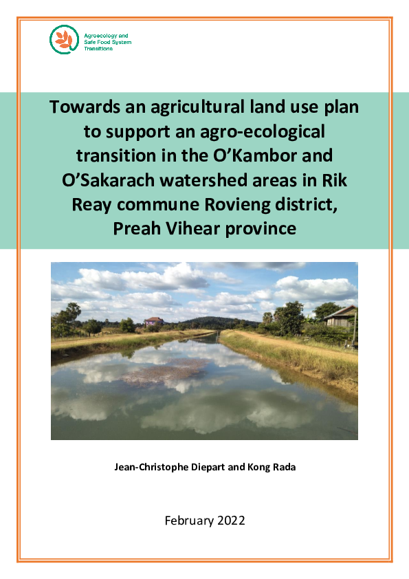 (PDF) Towards an agricultural land use plan to support an agro ...