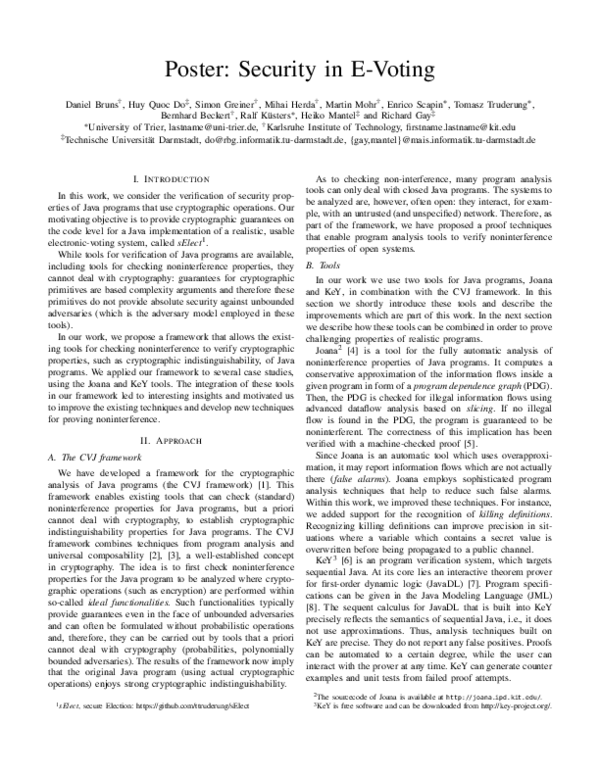 (PDF) The KeY Platform for Verification and Analysis of Java Programs