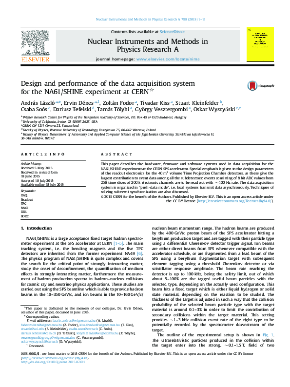 (PDF) Design and performance of a data acquisition system for VUB-PET
