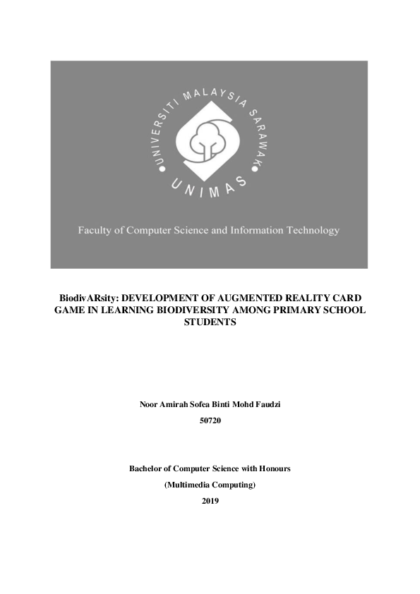 (PDF) BiodivARsity : DEVELOPMENT OF AUGMENTED REALITY CARD GAME IN ...