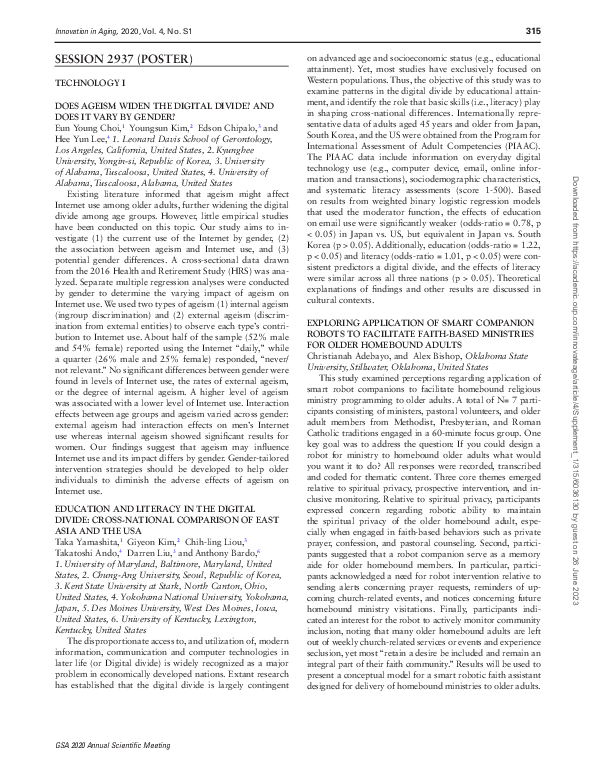 (PDF) Education and Literacy in the Digital Divide: Cross-National ...