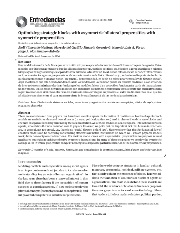 (PDF) Optimizing strategic blocks with asymmetric bilateral ...