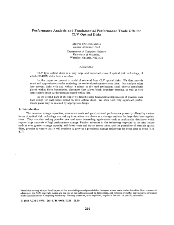 (PDF) Performance analysis and fundamental performance tradeoffs for ...