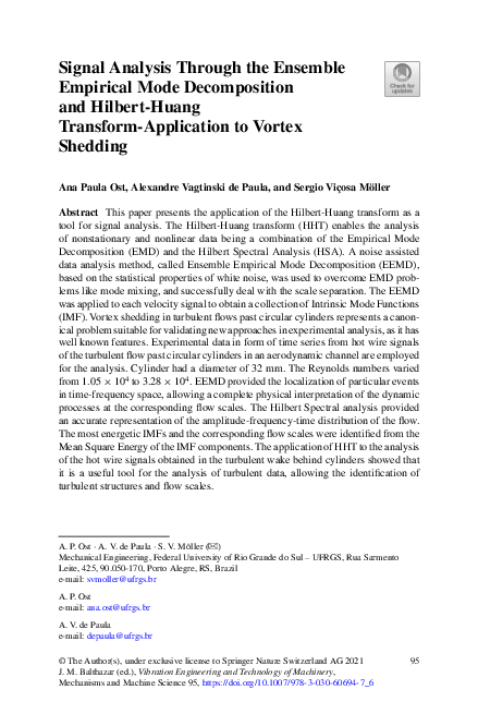 (PDF) Signal Analysis Through the Ensemble Empirical Mode Decomposition ...