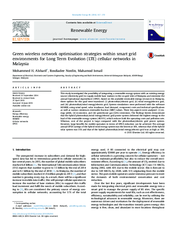 (PDF) Green wireless network optimisation strategies within smart grid ...