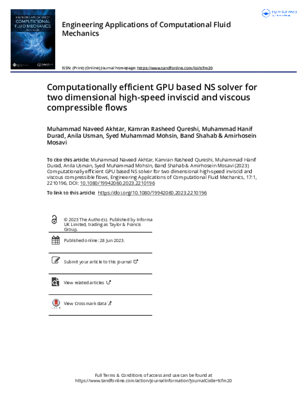 (PDF) Engineering Applications of Computational Fluid Mechanics