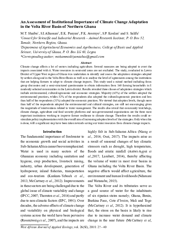 Importance Of Climate Change Adaptation